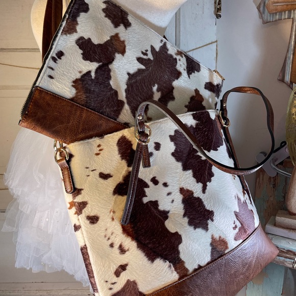 Faux Fur Cow Computer/Table Sleeve 13” or 11” - Picture 11 of 14